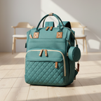 Bebeğimle® | Katlanabilir Beşik Özellikli Akıllı Bebek Bakım Sırt Çantası