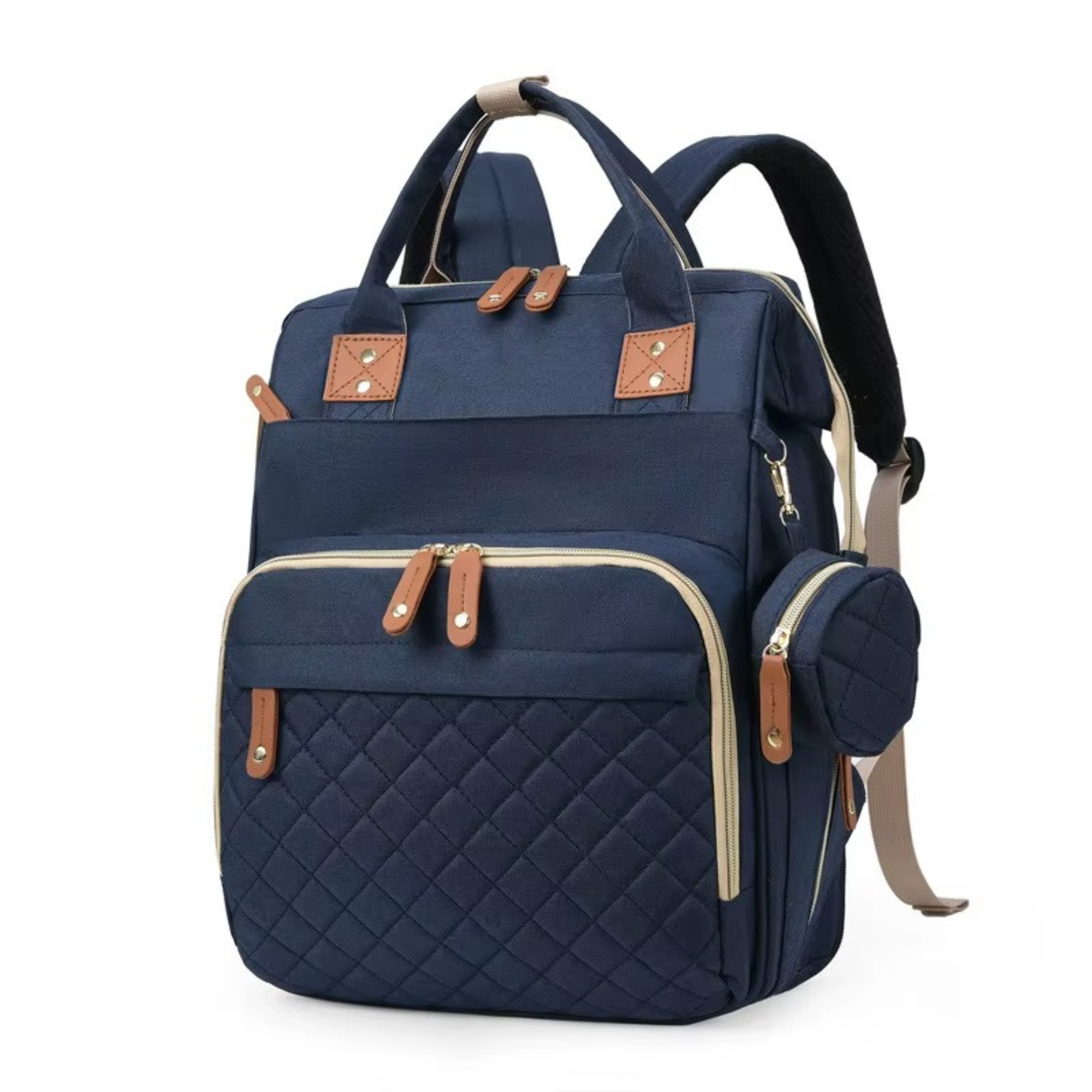 Bebeğimle® | Katlanabilir Beşik Özellikli Akıllı Bebek Bakım Sırt Çantası